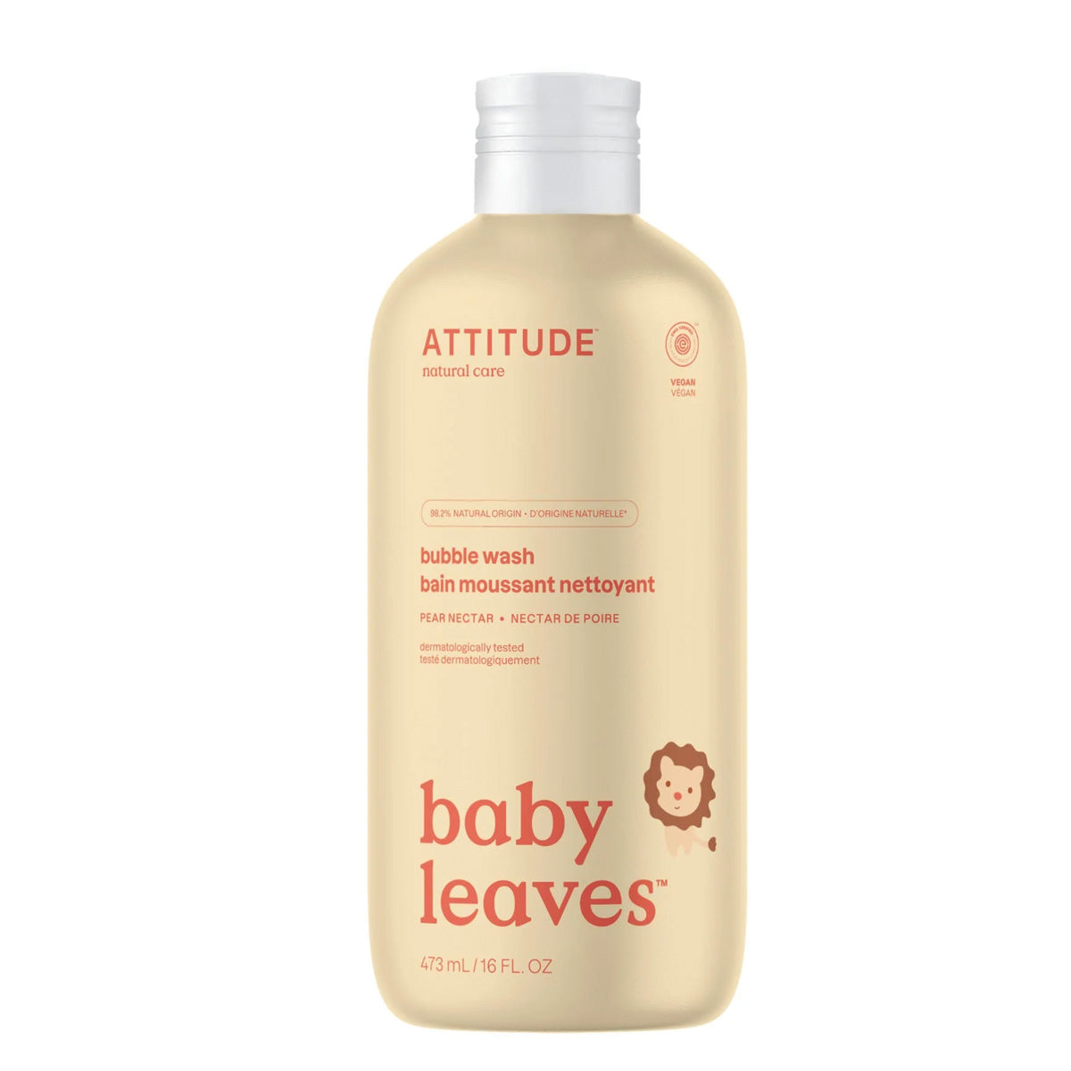 Sabonete de bolhas com fragrância Attitude Pear Nectar, 473 ml