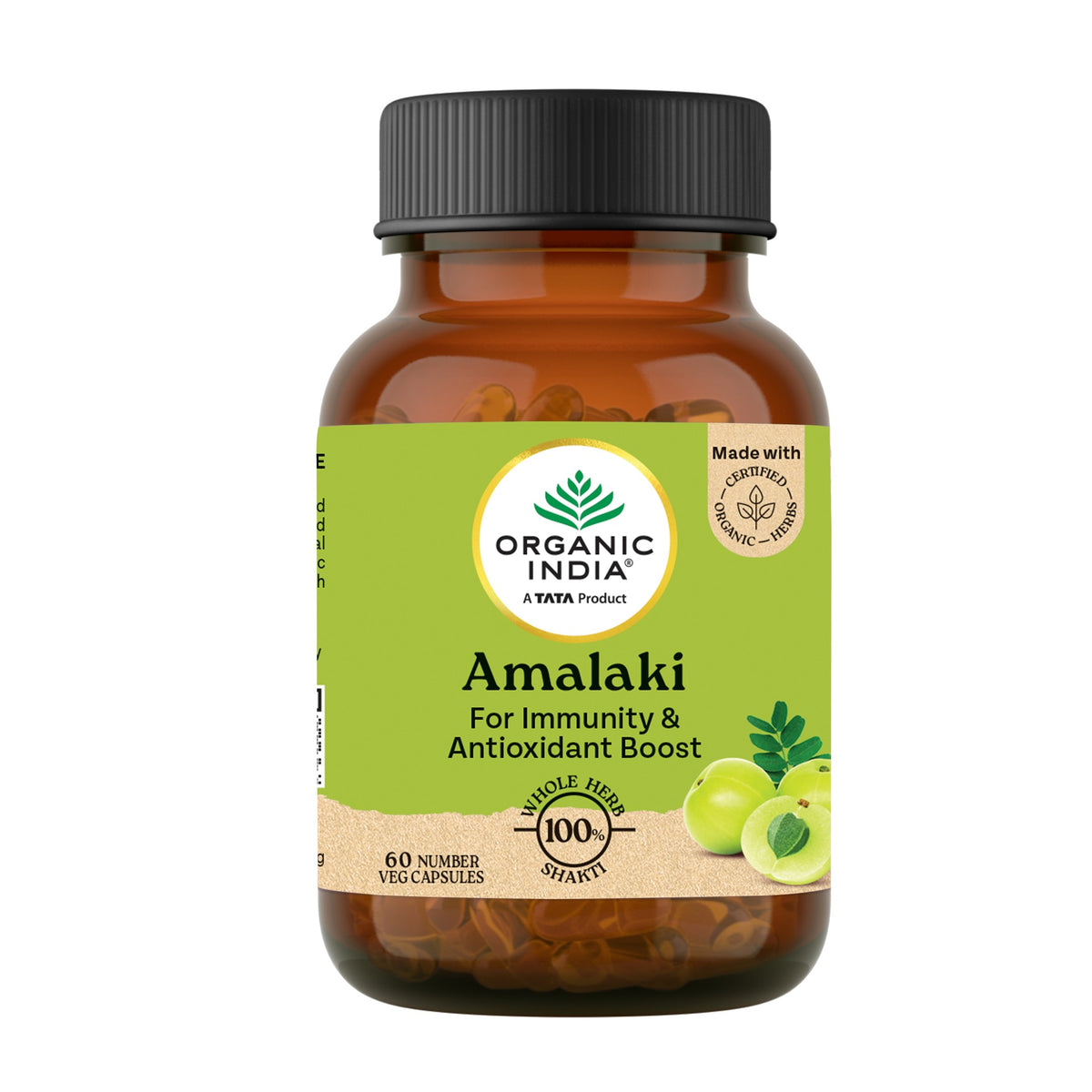 Amalaki Suplemento Ayurveda Orgánico Organic India 90 cápsulas