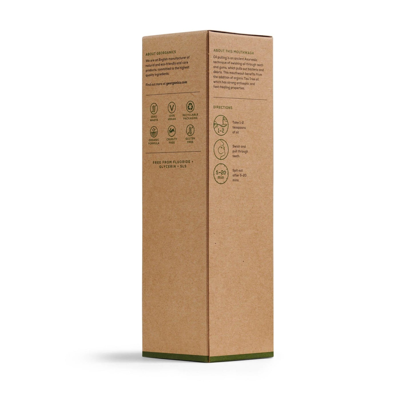 Georganics Óleo de Coco e Colutório de Melaleuca 100 ml