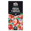 Chocolate Vegan com Morangos e Tâmaras BIO Sol Natural 70 g