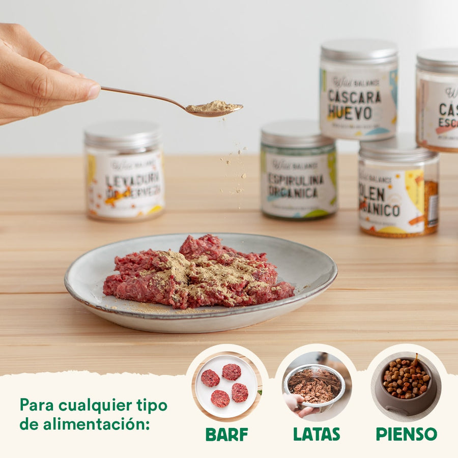 Suplemento para animais de estimação Wild Balance Organic Eggshell 140g