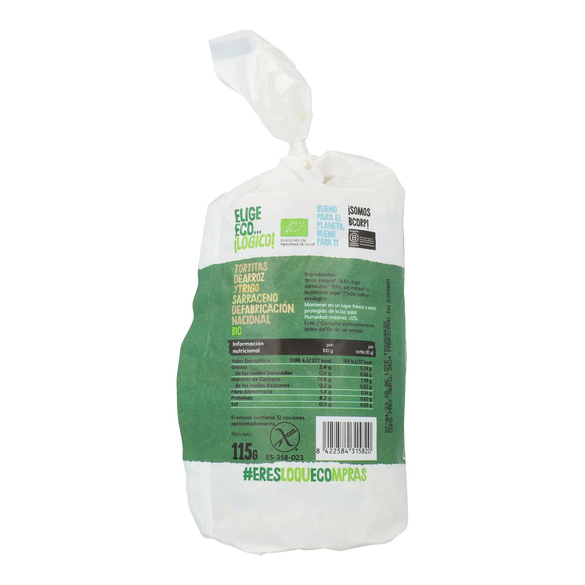 Bolinhos de arroz e trigo sarraceno biológicos Disney Ecocesta 115g