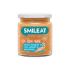 Pote de arroz biológico Smileat com salmão e ervilhas, 230g