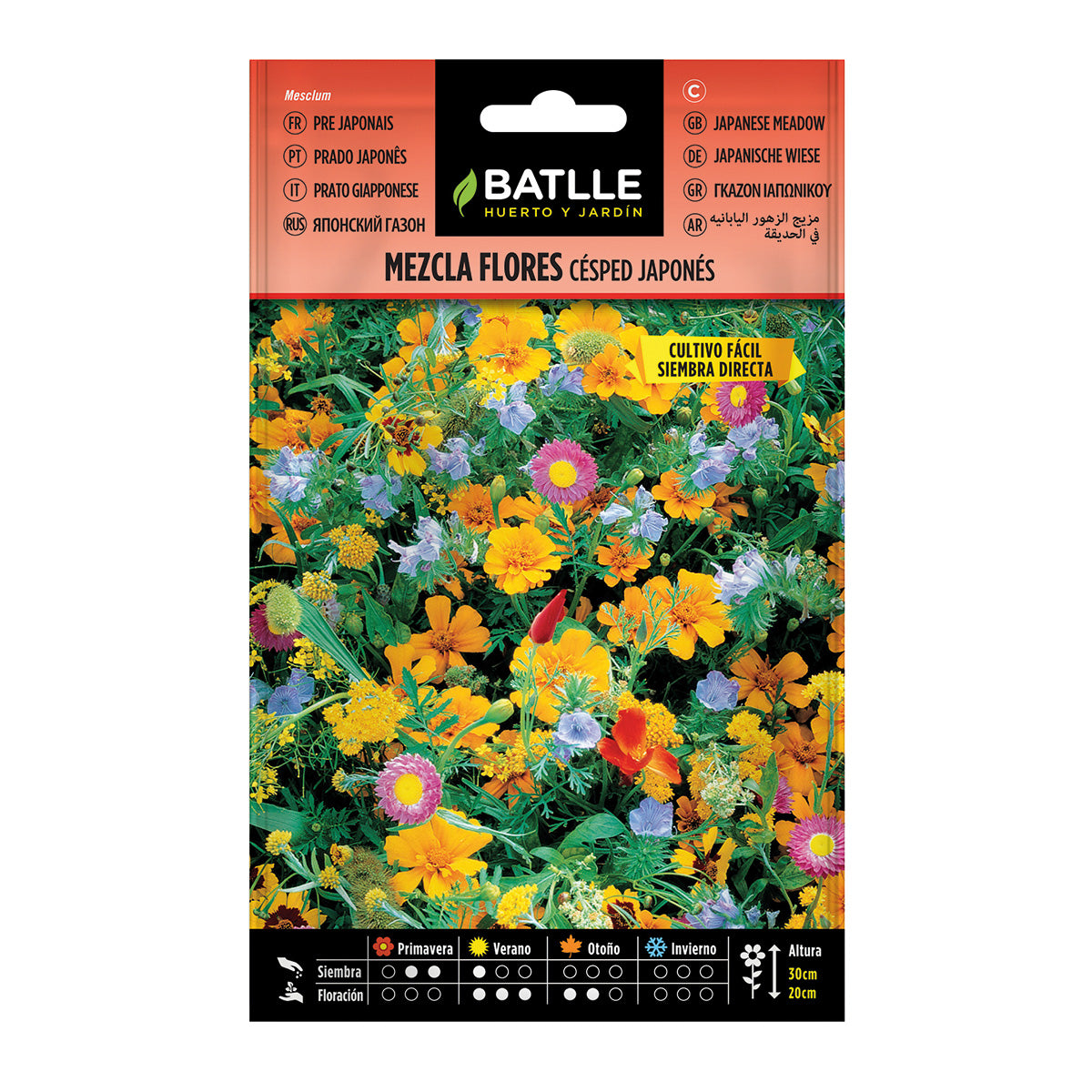 Sementes de mistura de flores de erva japonesa Batlle