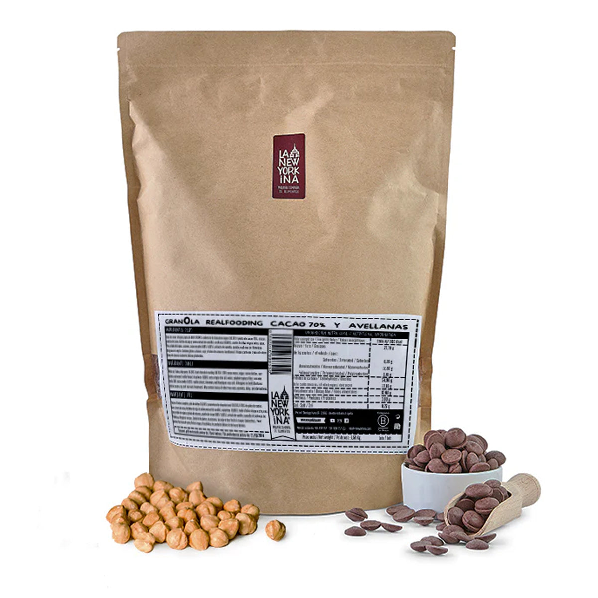 Realfooding Granola 70% Cacau La Newyorkina 1,5 Kg