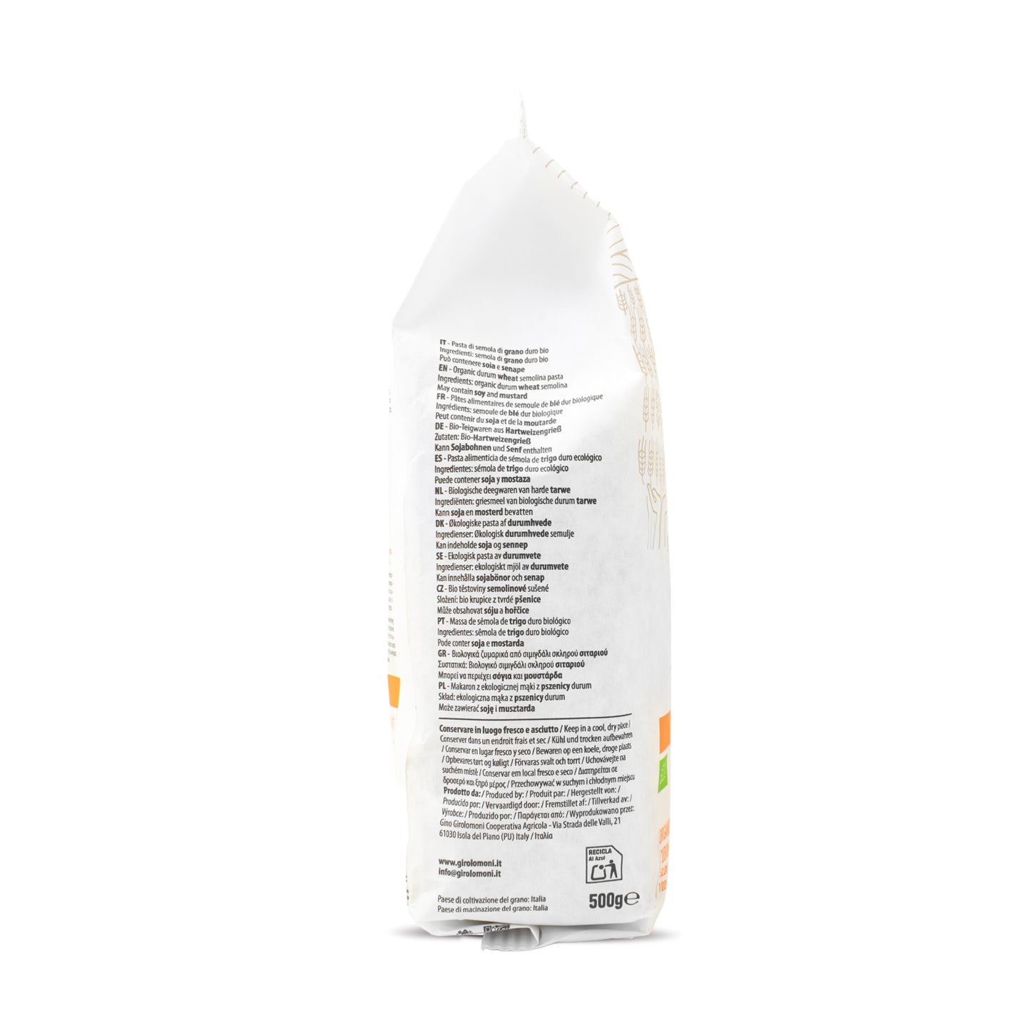 Penne rigate de trigo bio Girolomoni 500g
