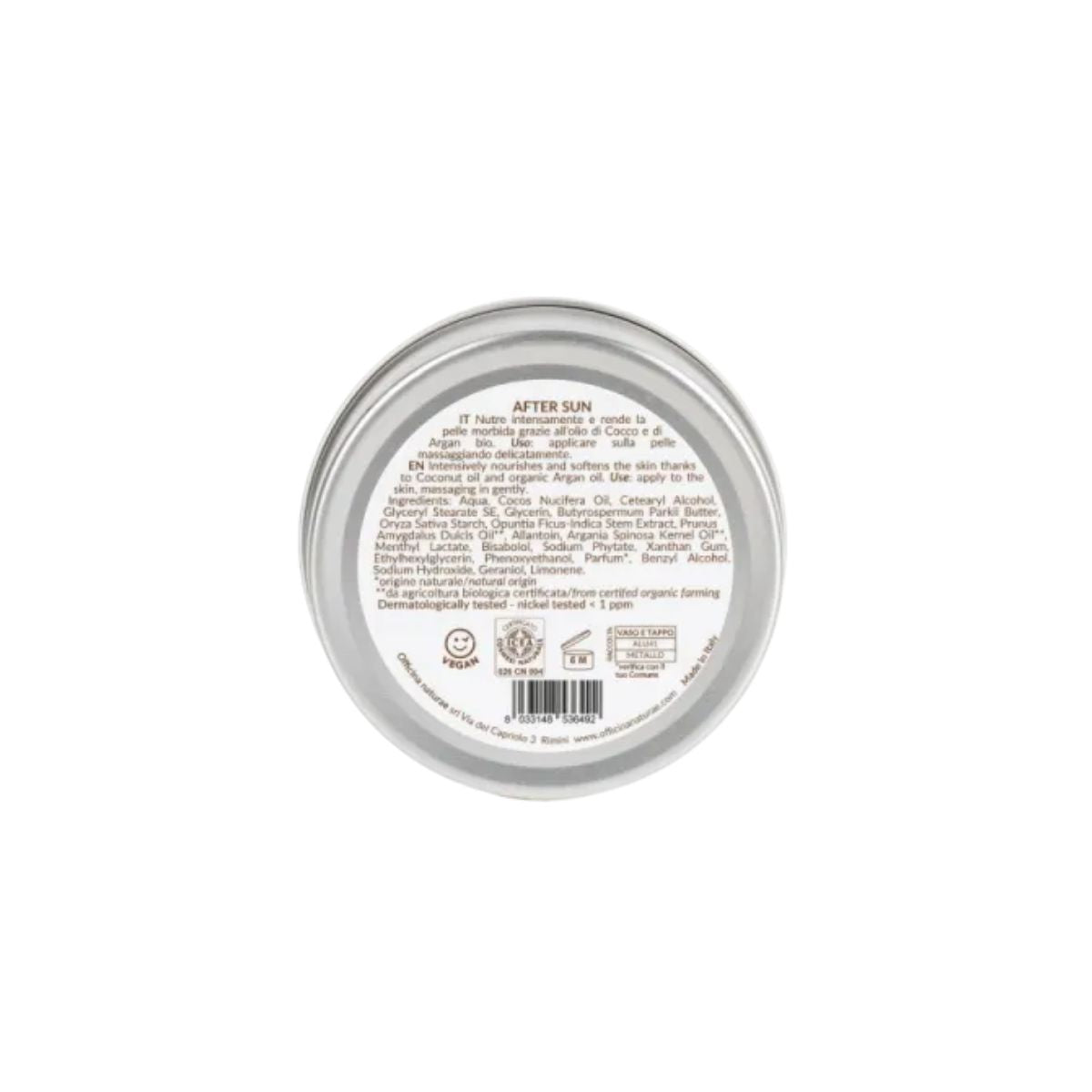 Creme Pós-Solar em Lata 150 ml Officina Naturae