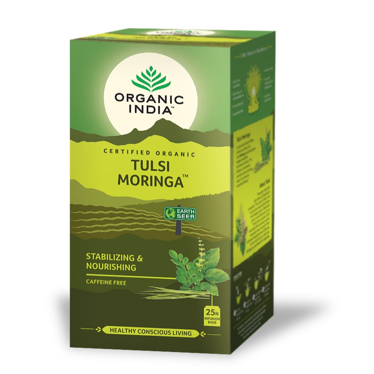 Tulsi Moringa Infusión Ayurvédica Organic India 25 bolsitas