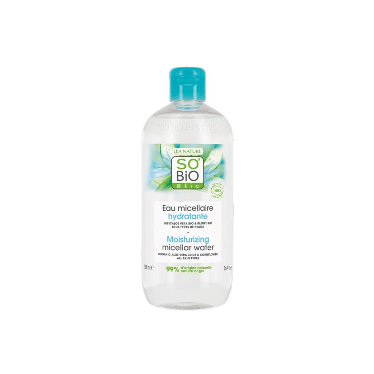 BIO So'Bio étic água micelar hidratante aloé vera 500 ml