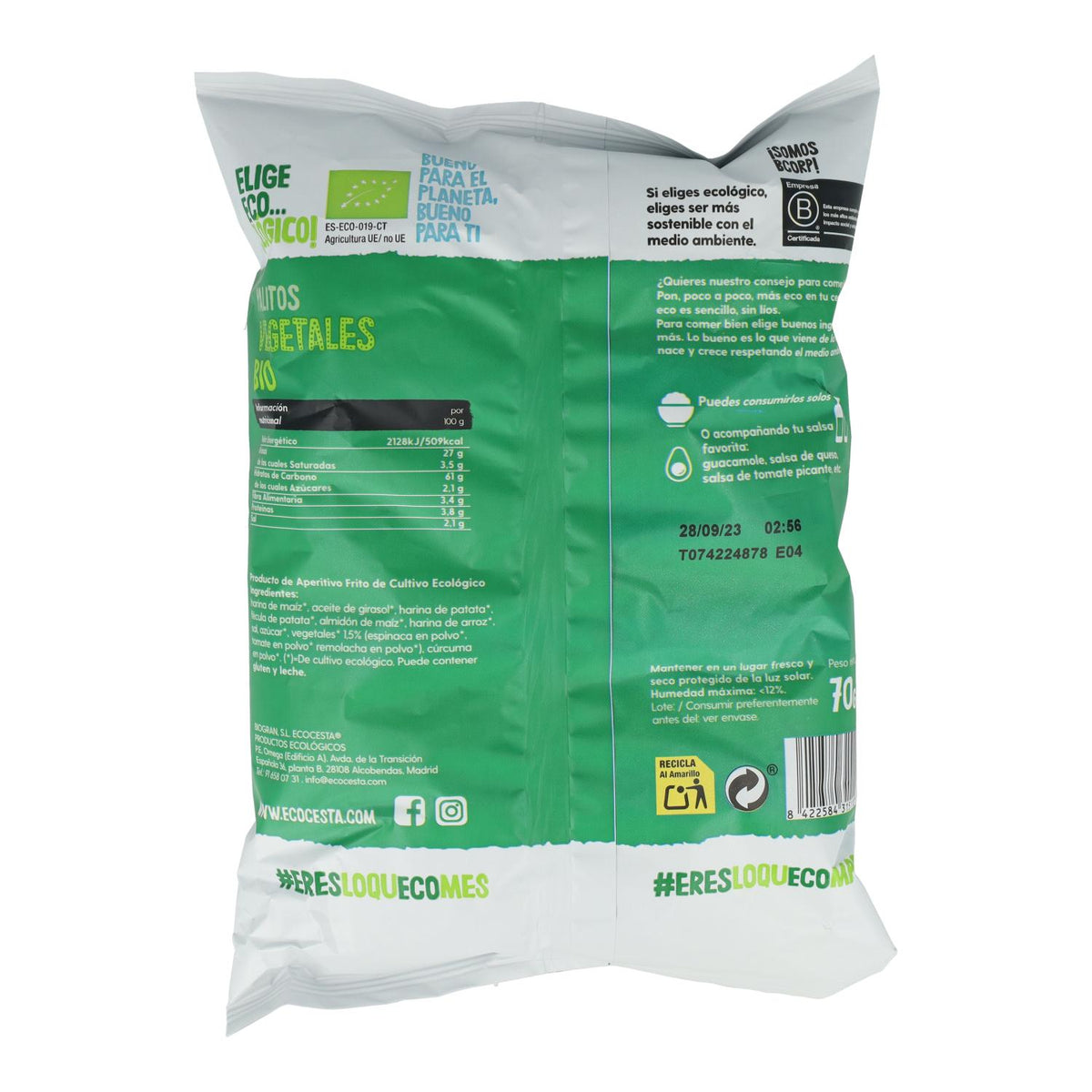 Palitos de Vegetais Biológicos, 70 G Ecocesta