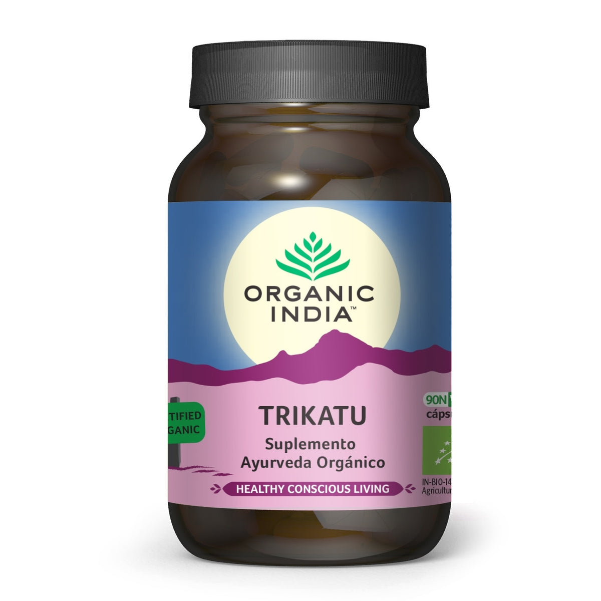 Trikatu Suplemento Ayurveda Orgánico Organic India 90 cápsulas