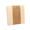 Azal-Set de 6 Bayetas de bambú 35x35. Sin blanquear. 120 gsm