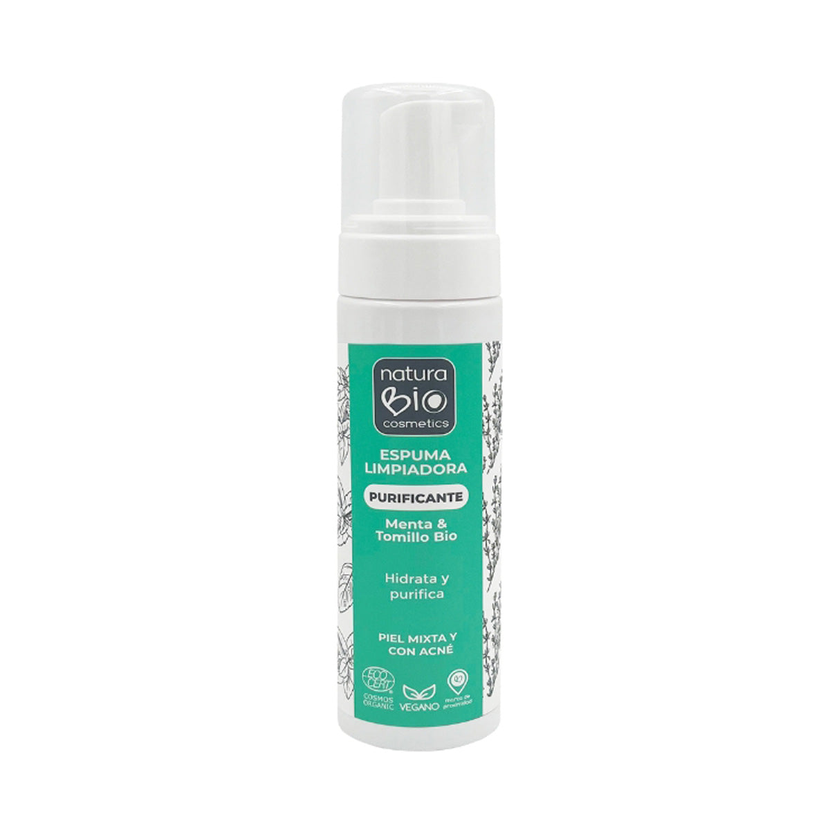 Espuma de Limpeza Purificante Naturabio, NATURABIO, 200 ml