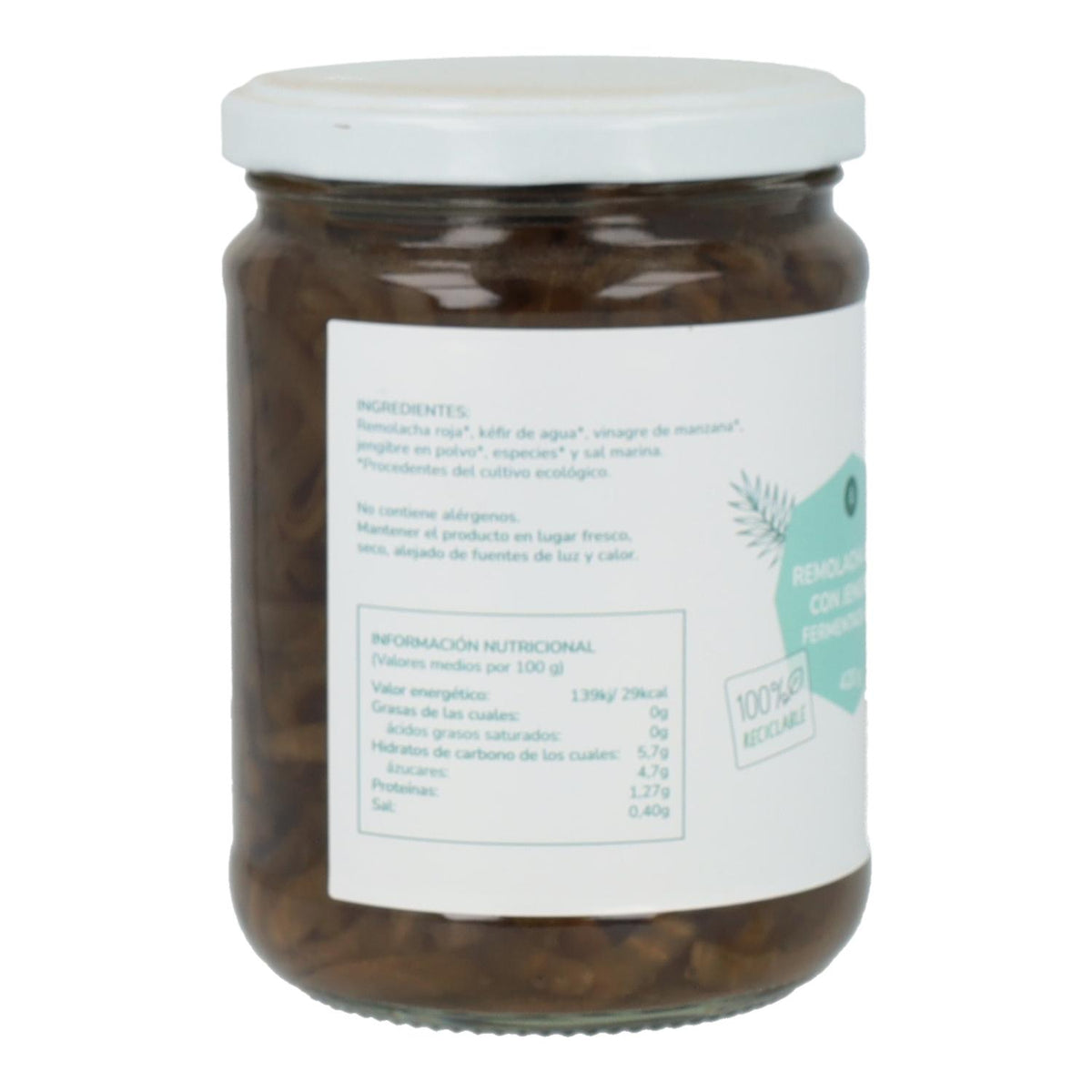 Beterraba fermentada com gengibre Eco Planeta Huerto 420 g