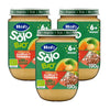 Embalagem de 3 frascos de feijão e carne, Eco +6 meses, Hero Baby SOLO, 190 g