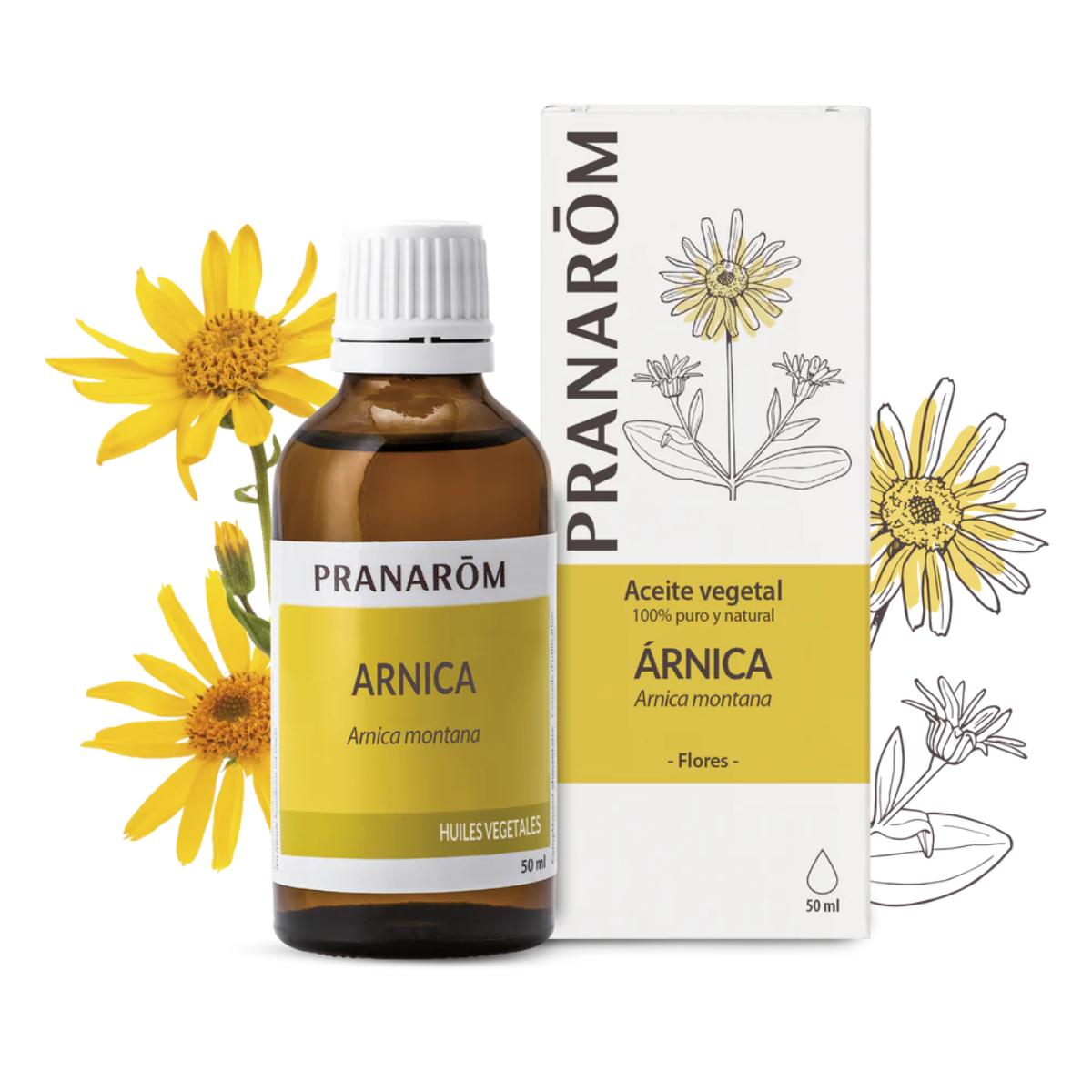 Óleo vegetal de arnica, Pranarom 50 ml