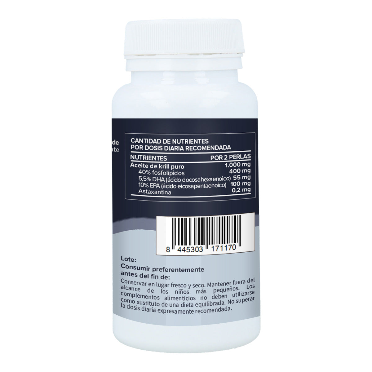 Óleo de Krill 500mg Planeta Huerto 60 Pérolas
