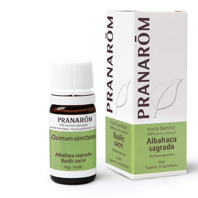 Óleo Essencial de Folha de Manjericão Sagrado Pranarom 5 ml