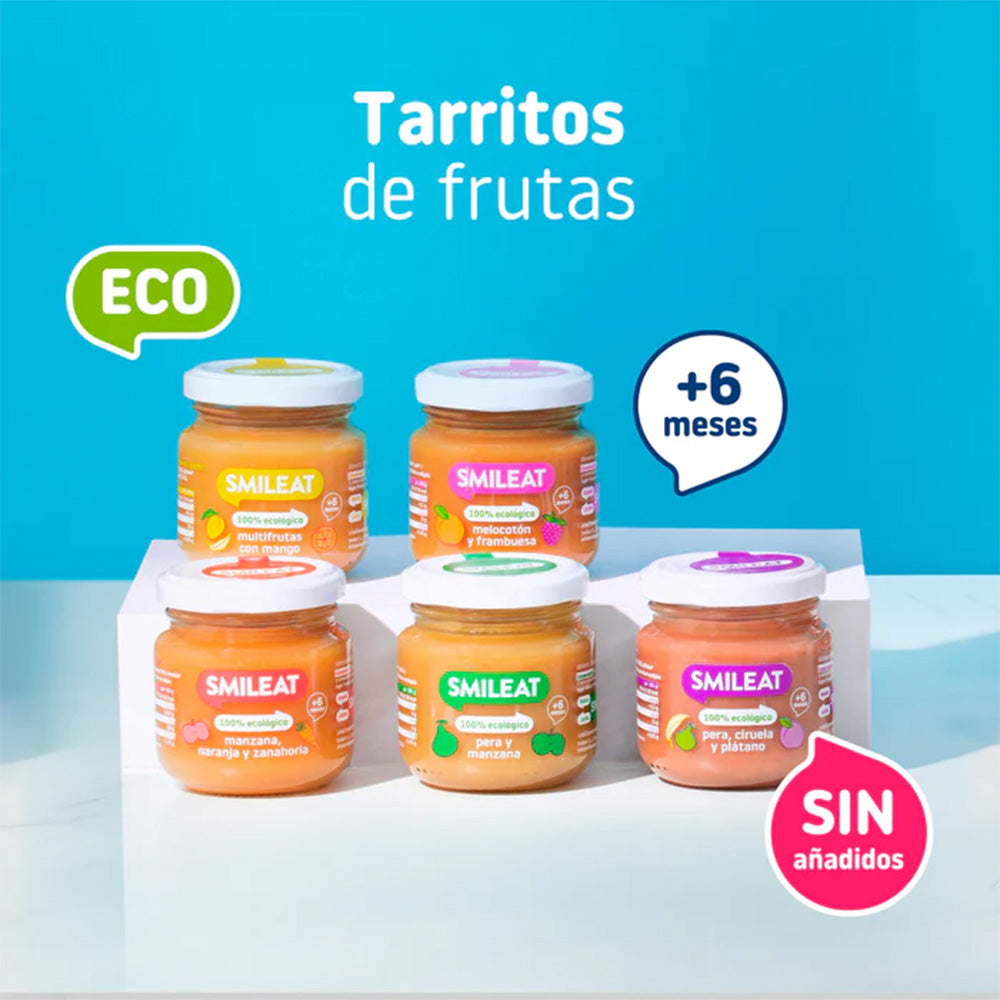 Smileat Organic Pêra e Maçã Pote +6 meses 130 g