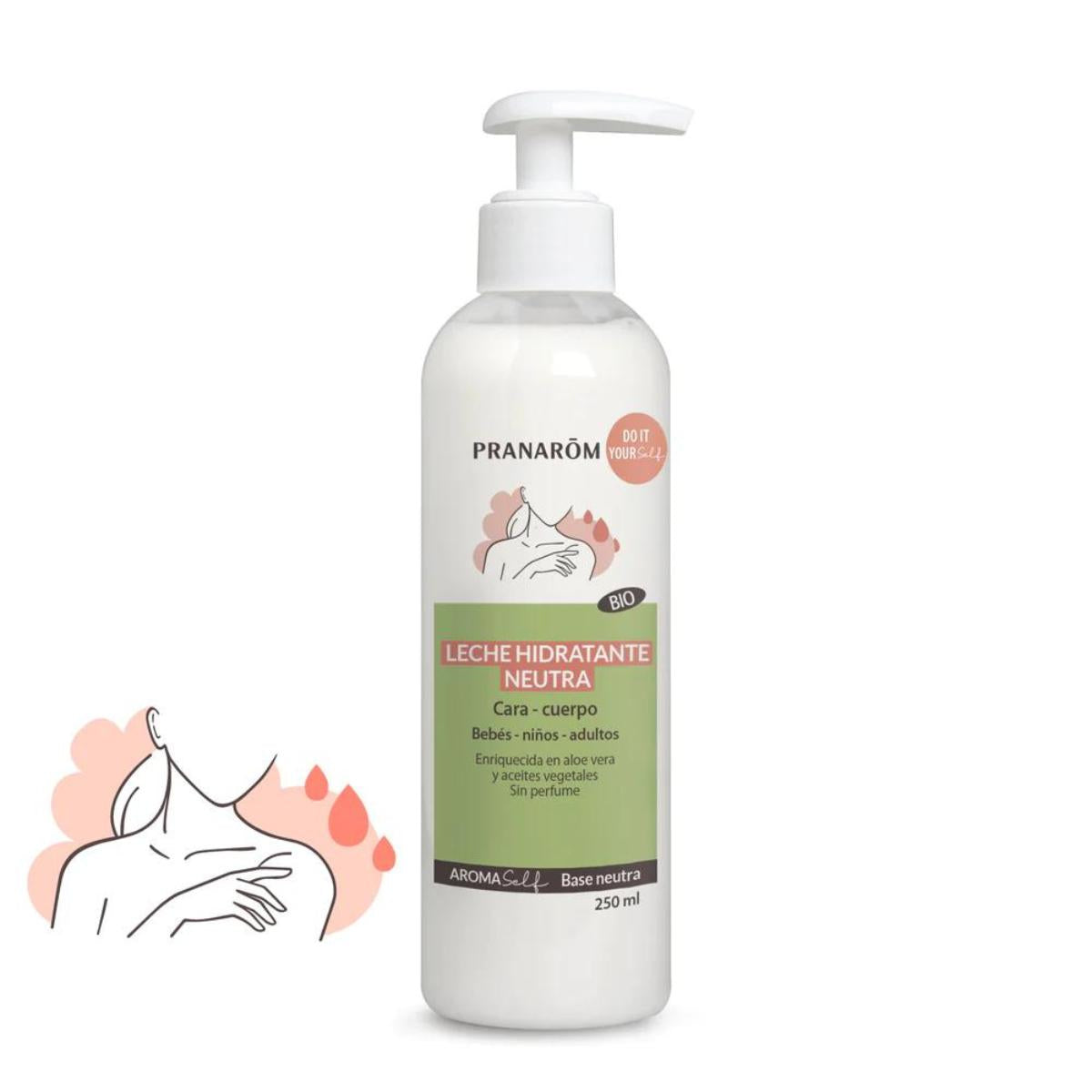 Leite hidratante neutro biológico (Eco), Pranarom 250 ml