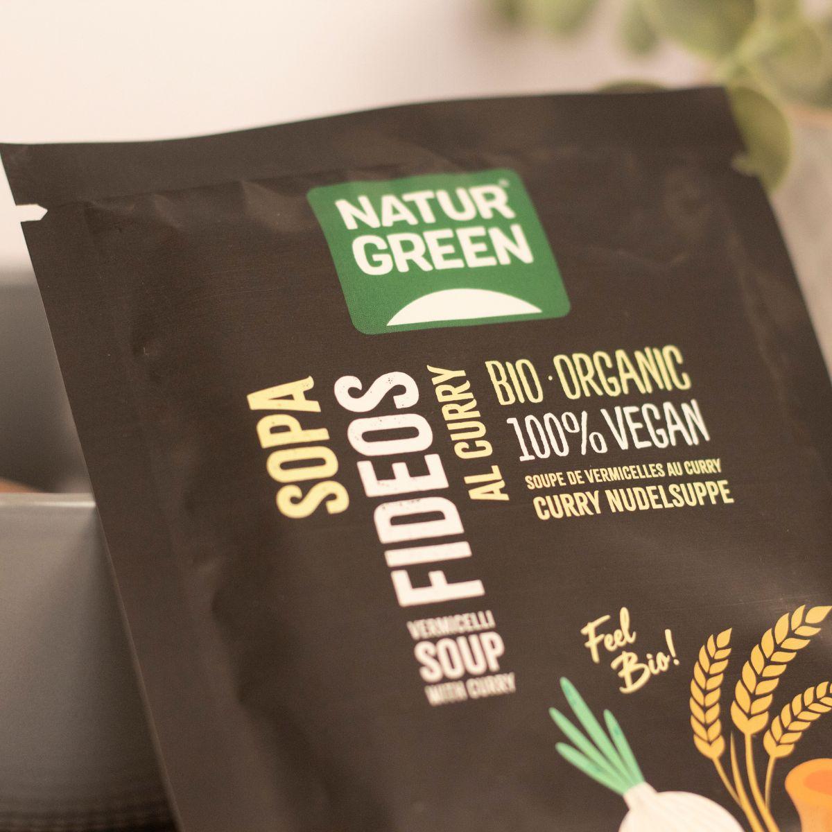 Sopa de massa com caril Naturgreen, 40g