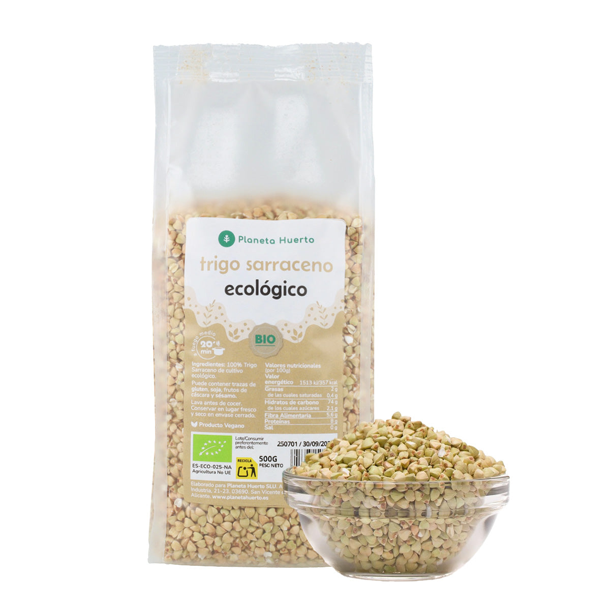 Trigo Sarraceno Biológico Planeta Huerto 500 g