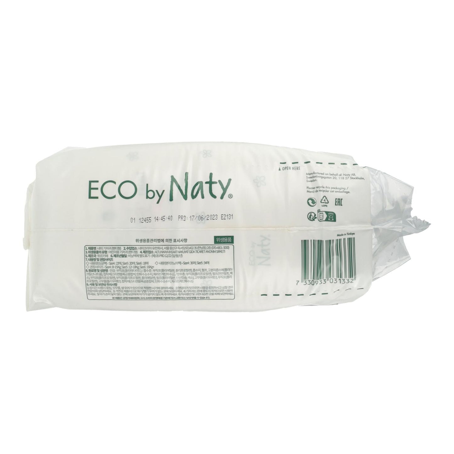 Cueca fralda nº 6 Naty 16+ kg, 18 unidades