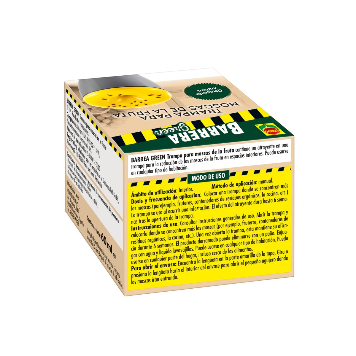 Armadilha para moscas da fruta Compo Barrier Green 60 ml