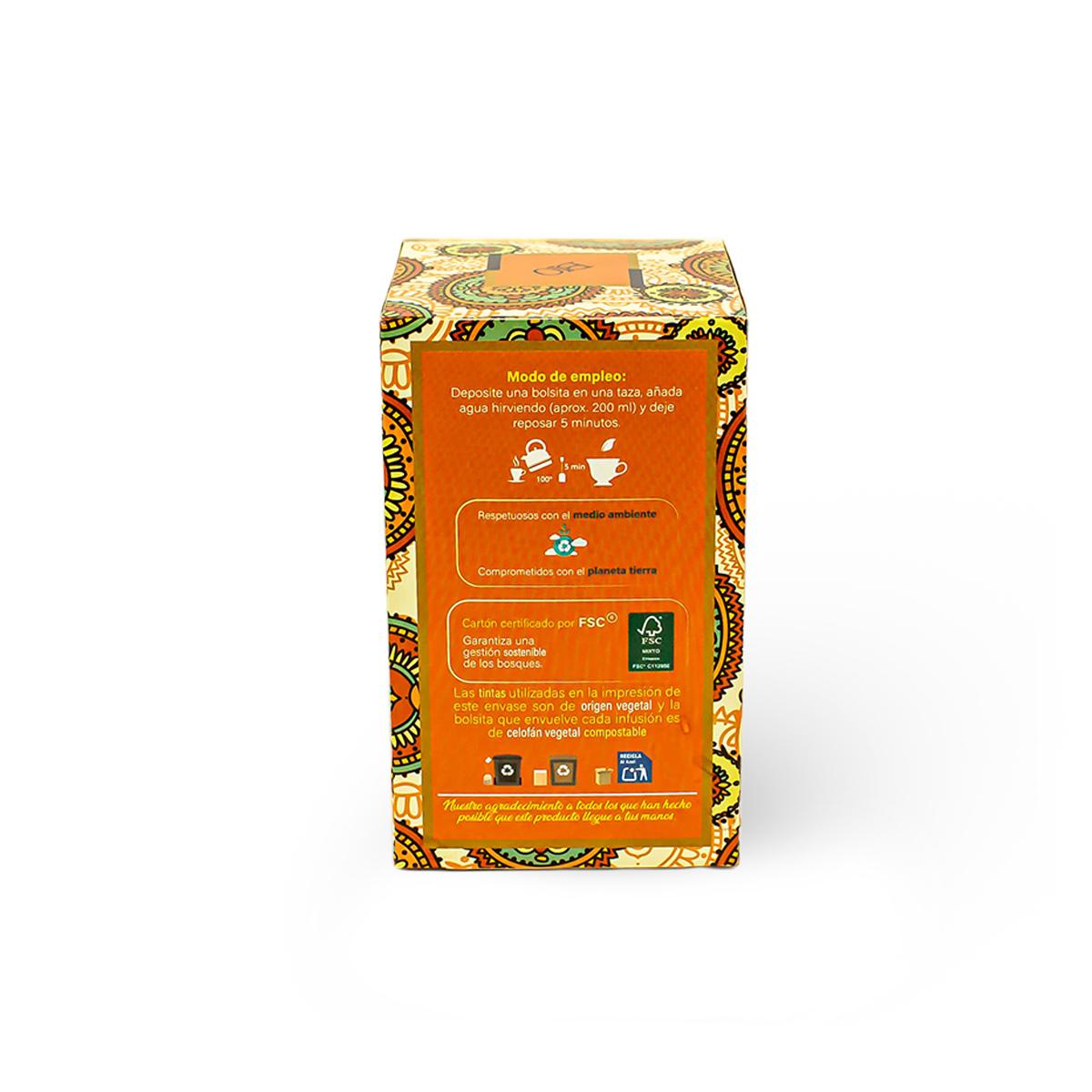 Chá Rooibos Artemis Organic Orange Chai para Infusão 20 Saquetas