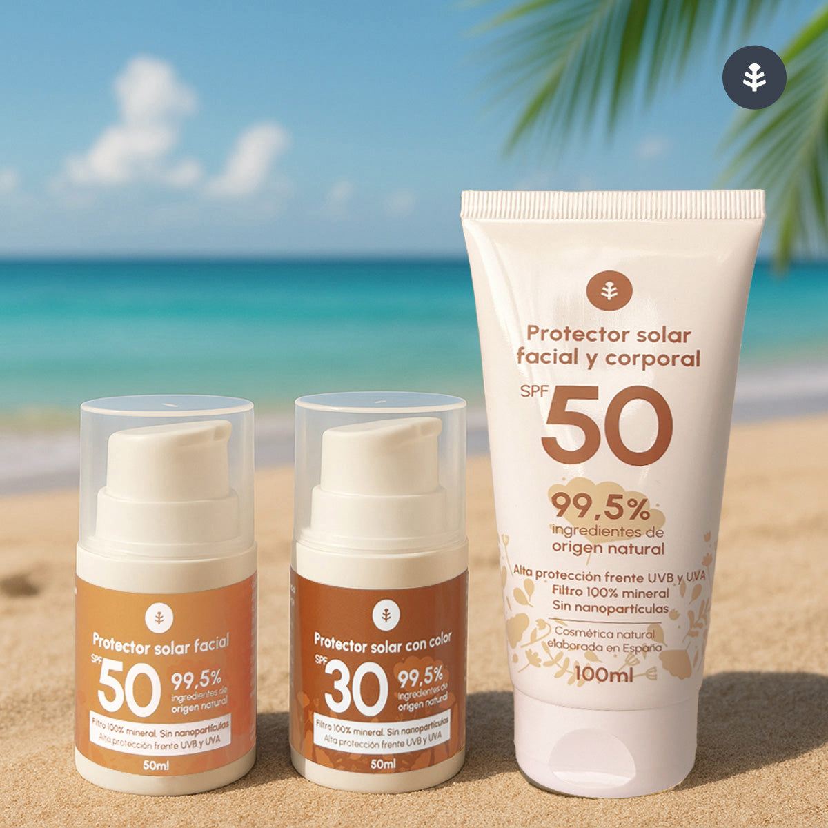 Creme Protetor Solar Facial 100% Mineral com Cor Planeta Huerto FPS 30 50 ml