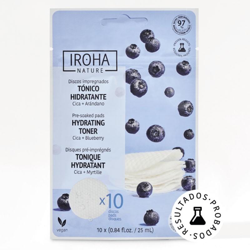 Discos Tonificantes Hidratantes e Reconfortantes Iroha Nature 10 discos