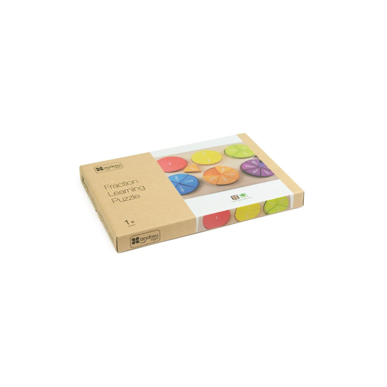 Puzzle de aprendizagem de frações Andreu Toys
