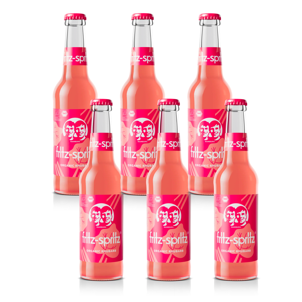 Pack 6x Fritz Spritz Ruibarbo FRITZ-KOLA 330 ml