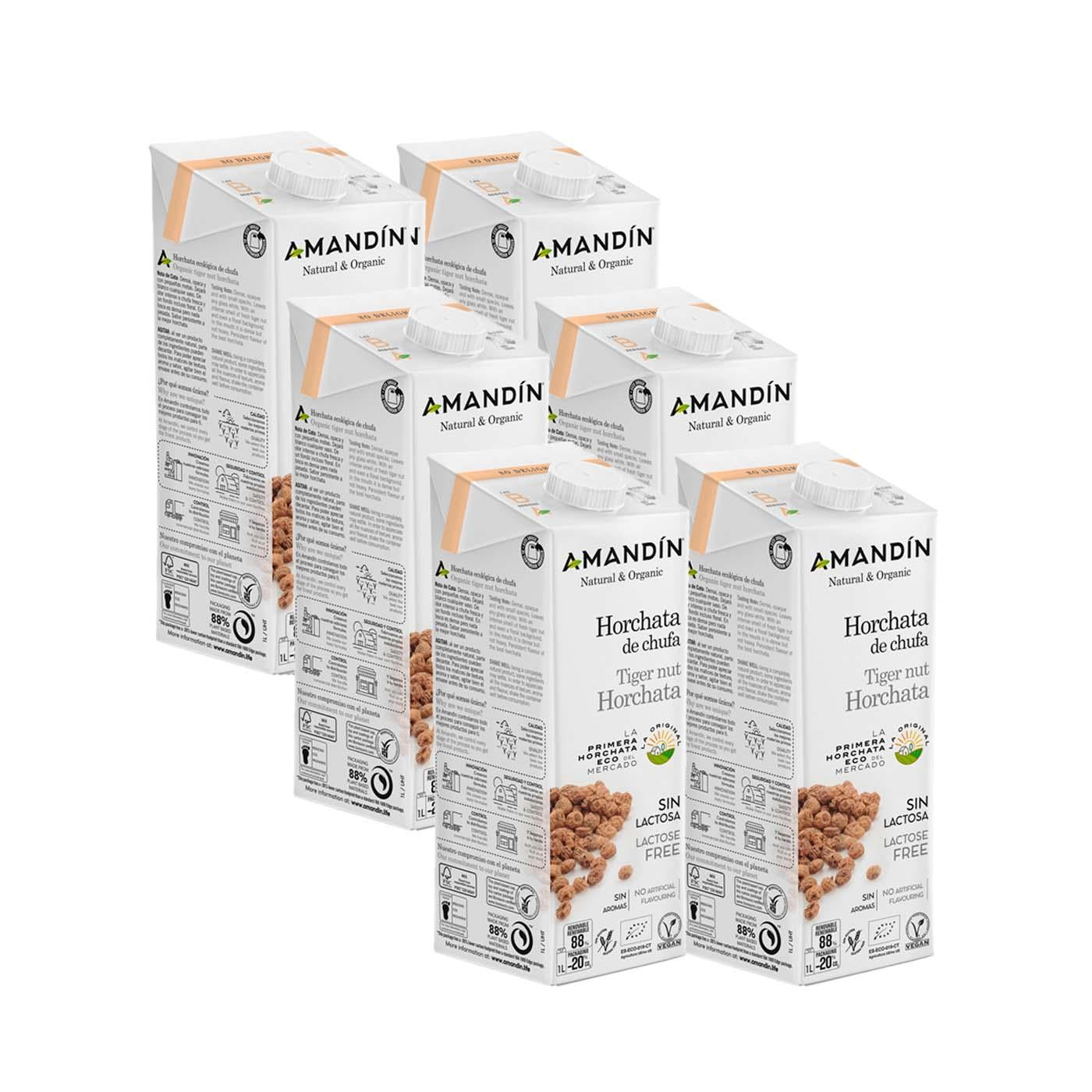 Pack 6L Noz Tigre Horchata Amandín 1L