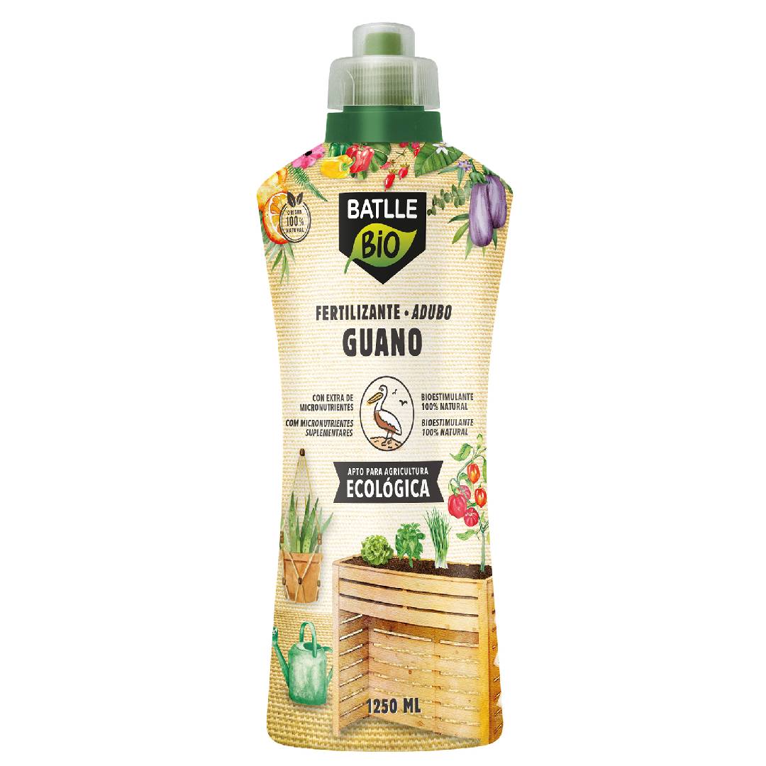 Fertilizante Líquido Guano Bio Batlle 1250 ml