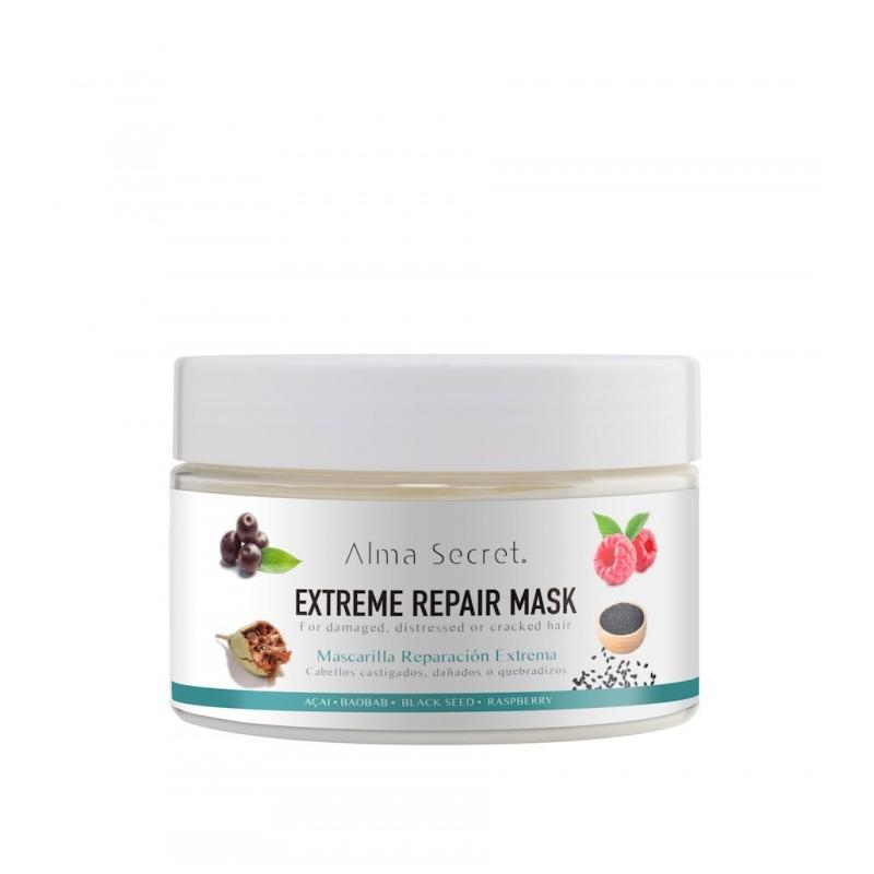 Máscara de Reparação Extrema (Cabelos Danificados, Quebradiços ou Danificados) Alma Secret 250 ml