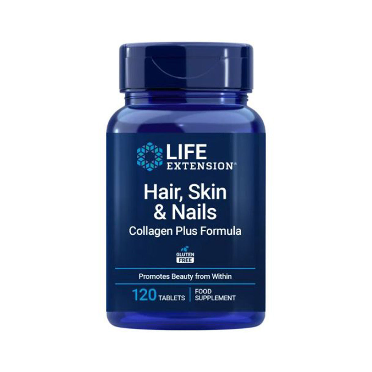 Fórmula de colagénio Plus para cabelo, pele e unhas, Life Extension 120 comprimidos