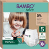 Calças de treino Bambo Nature, pacote económico, tamanho 5 (12 a 18 kg), 95 unidades