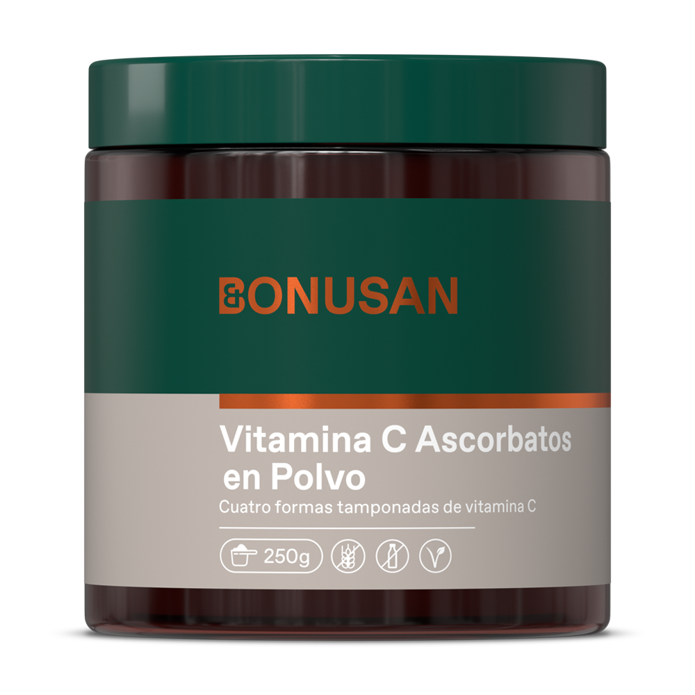 Pó de ascorbato de vitamina C Bonusan 250 gramas