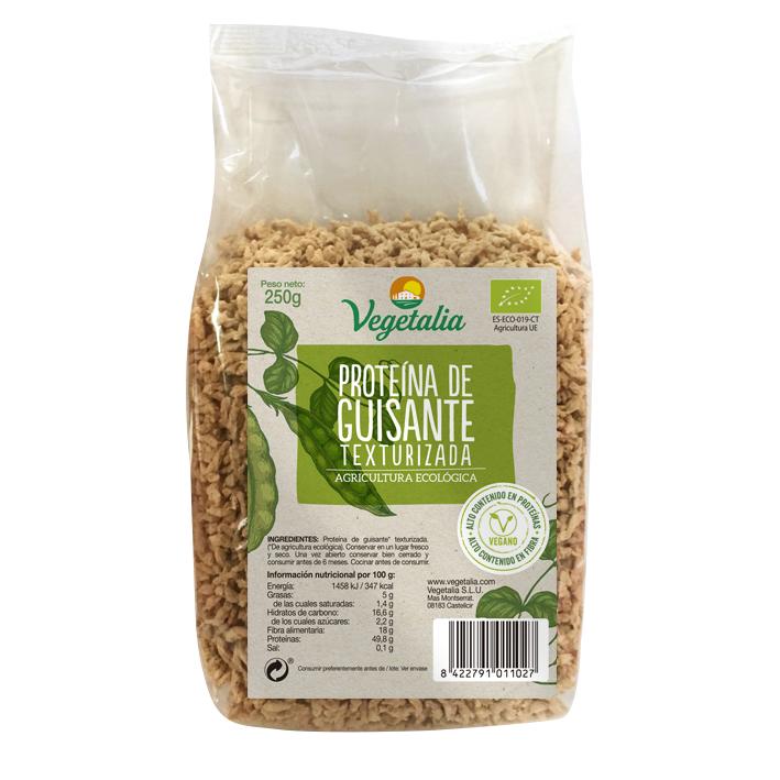 Proteína de ervilha texturizada Vegetalia 250gr