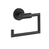 Suporte para rolo de papel higiénico Wenko Bosio em aço inoxidável preto mate sem tampa