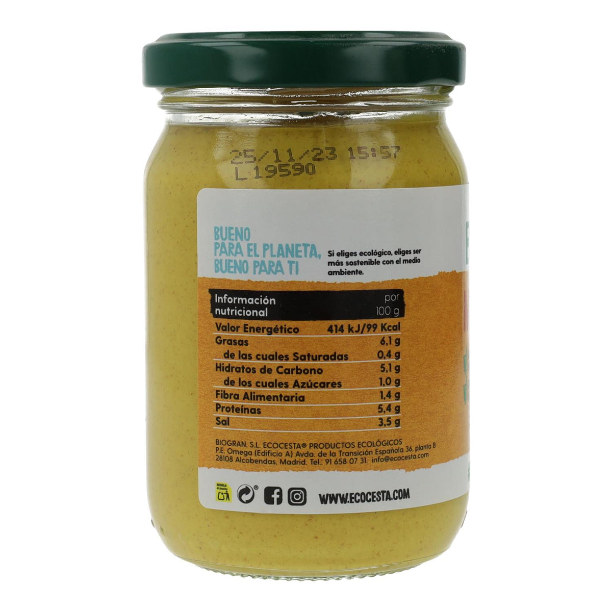Mostarda Biológica Ecocesta 200 gr