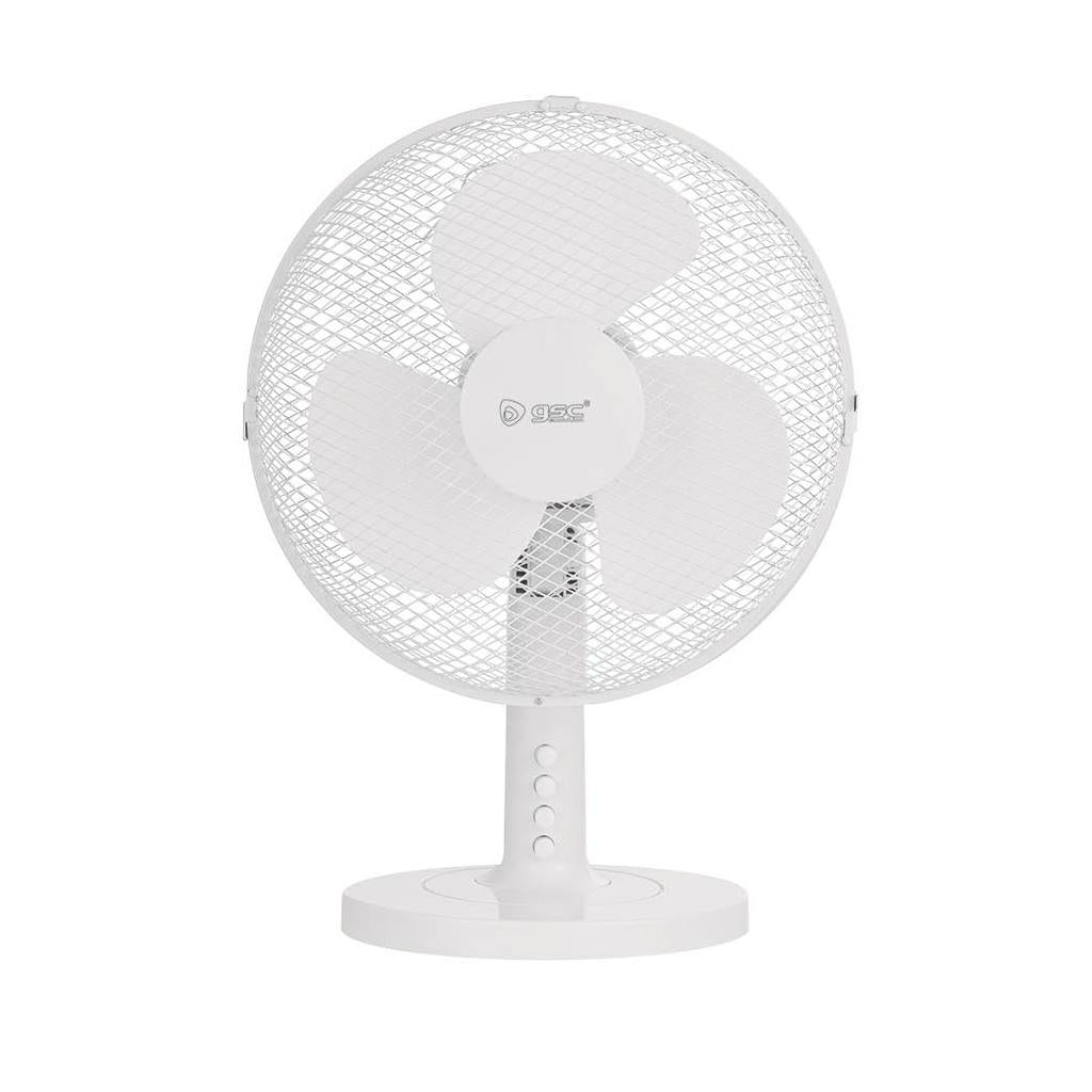 Ventilador de mesa branco de 31 cm e 35 W