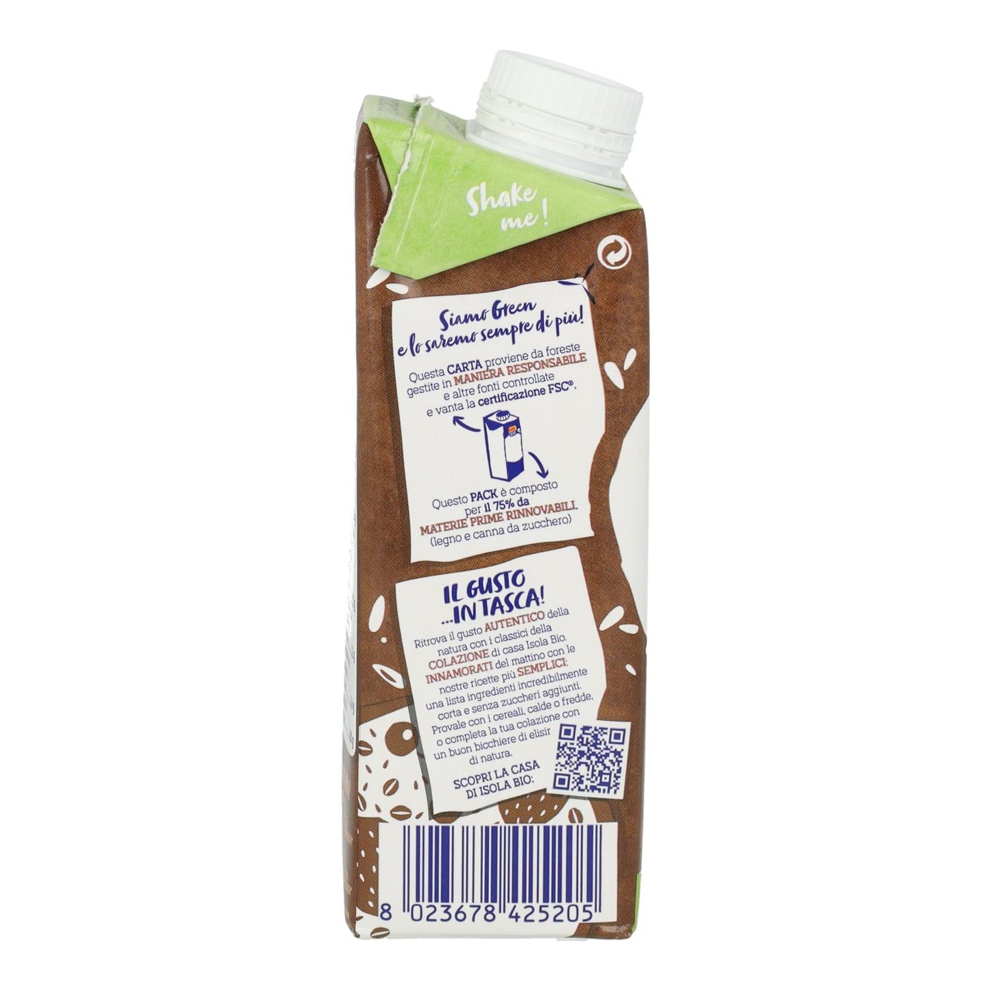 Mini Bebida de Arroz com Cacau Biológico Isola Bio 250 ml
