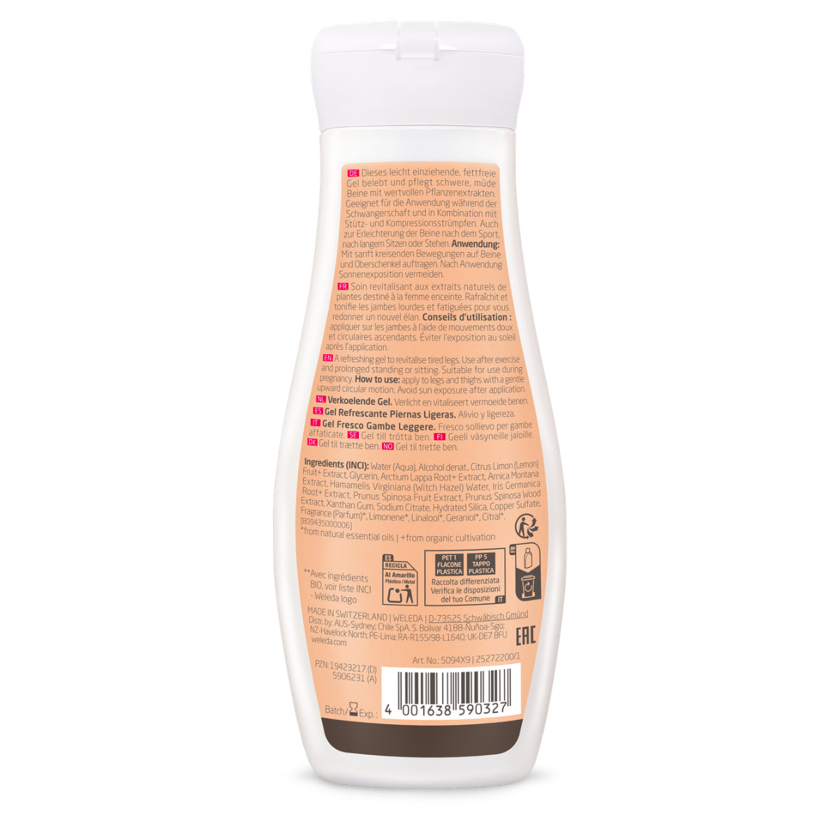 Gel para Pernas Leves Weleda 200ml