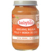 Papinha Babybio com pedaços de vegetais, bulgur, frango e bebida de coco 200 g