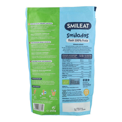 SMILADO pera e pêssego biológicos, 100% fruta SMILEAT gelado infantil flash