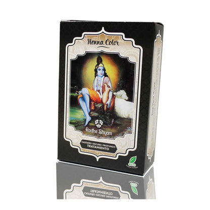 Tratamento Radhe Henna Castanho Escuro Profundo 100 Gr Radhe
