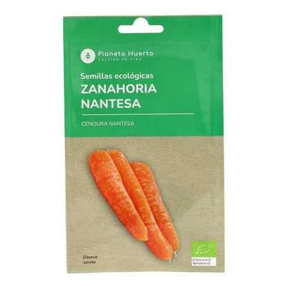 Sementes de cenoura biológicas Nantes da Planeta Huerto