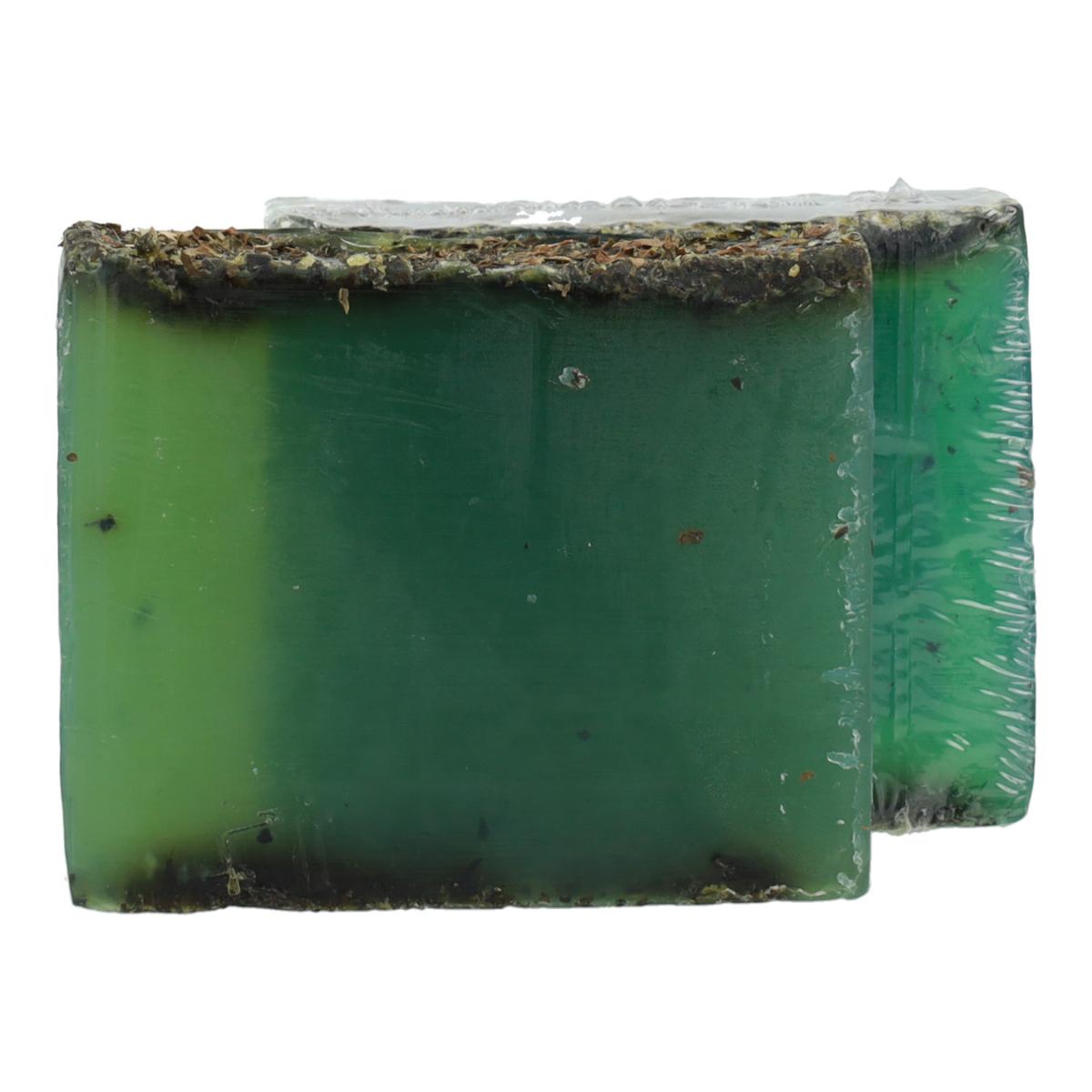 Sabonete natural de glicerina com folhas de hortelã e hortelã, Planeta Huerto, 100 g